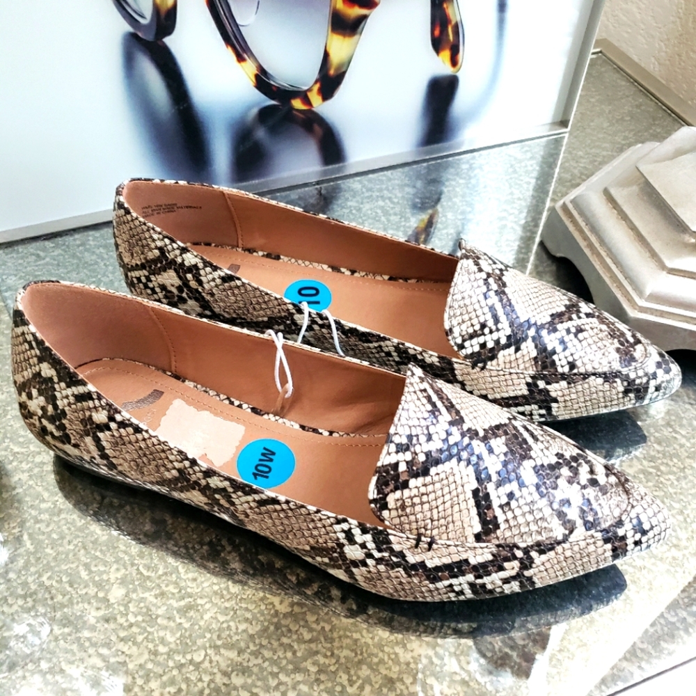 Women's Snakeskin Flat Shoes
